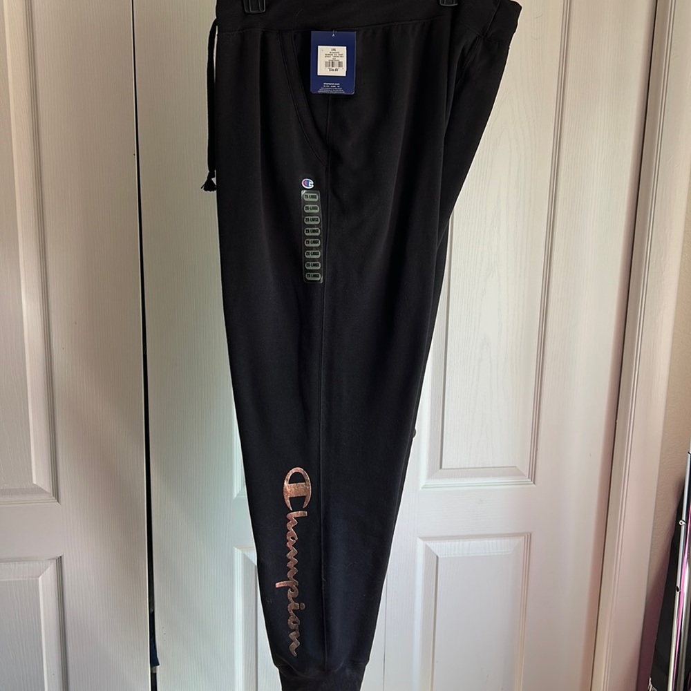 Champion black sweatpants.